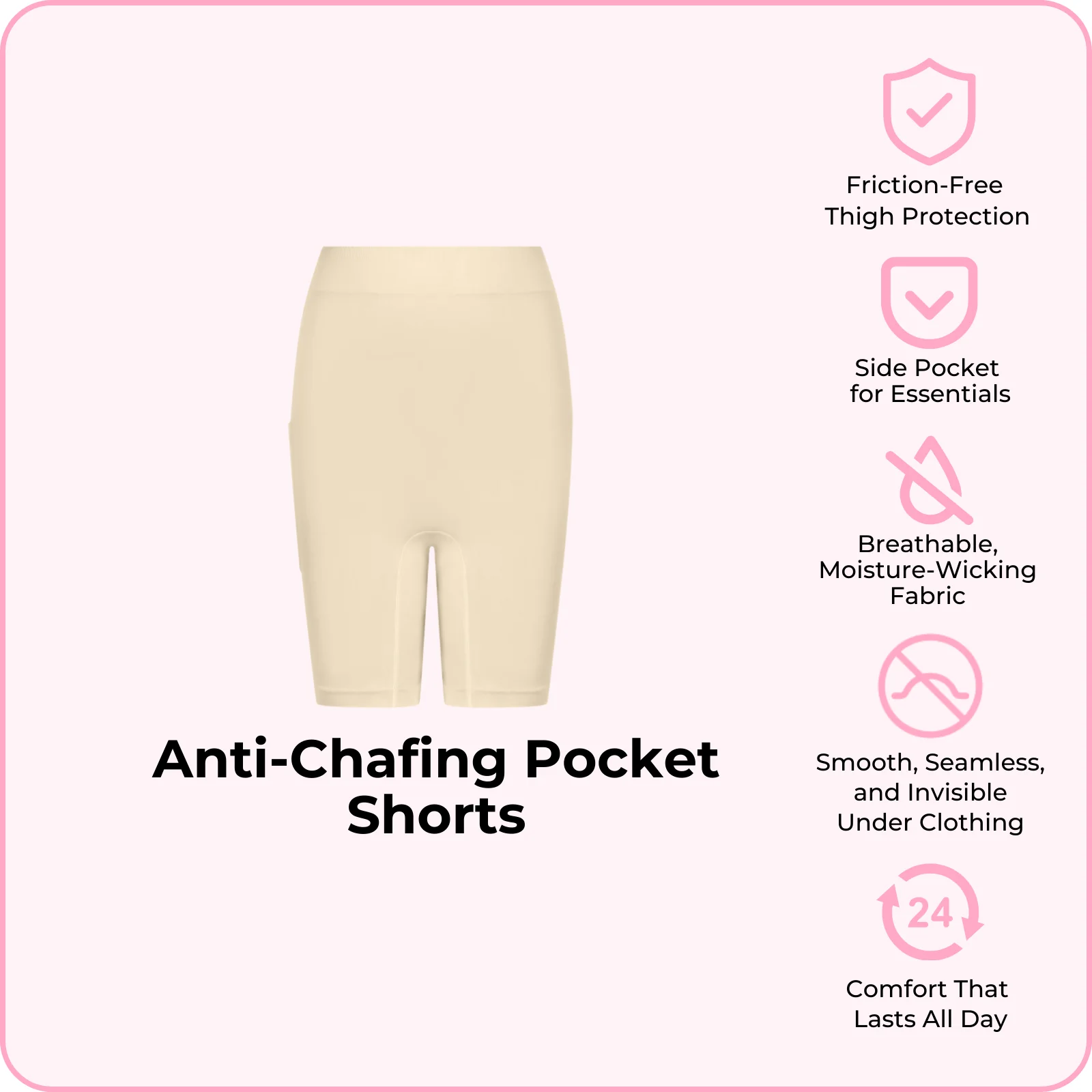 Anti-Chafing Pocket Shorts - Image 6