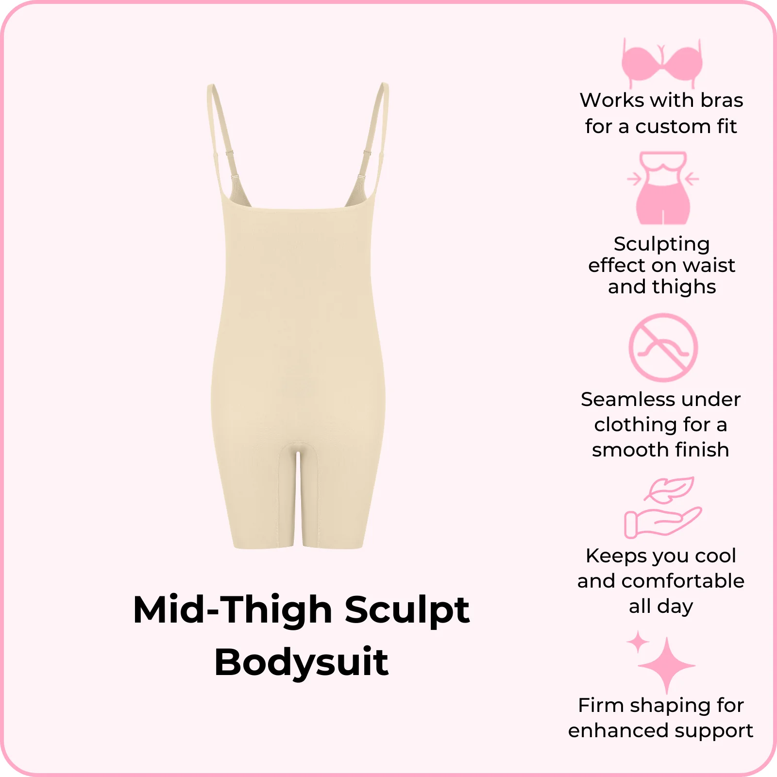 Mid-Thigh Sculpt Bodysuit - Image 7